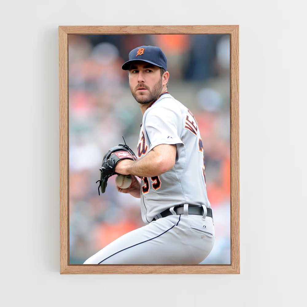 Poster Justin de verlander – affiche Baseball (vue 4)